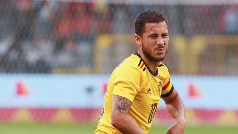 Hazard, en un amistoso con B&eacute;lgica