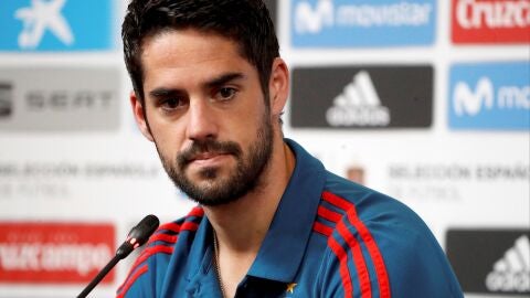 Isco, en rueda de prensa