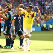 Falcao celebra el gol de Colombia contra Japón