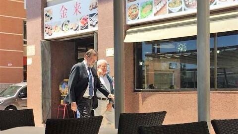 El expresidente del Gobierno Mariano Rajoy en Santa Pola