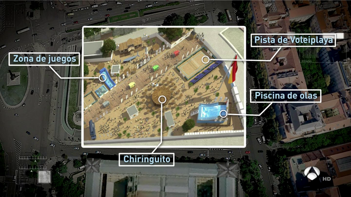 El Ayuntamiento de Madrid cree que finalmente no podrá autorizar "la playa" en Colón El Ayuntamiento de Madrid cree que finalmente no podrá autorizar "la playa" en Colón