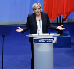 La eurodiputada ultraderechista, Marine Le Pen La eurodiputada ultraderechista, Marine Le Pen