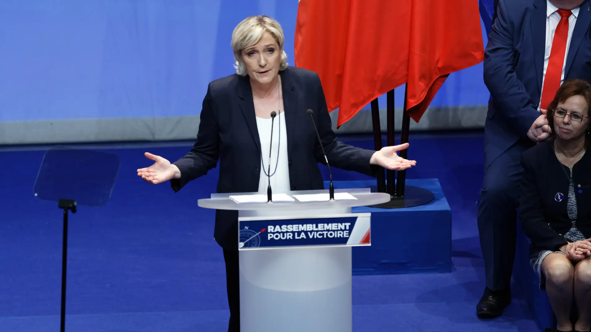 La eurodiputada ultraderechista, Marine Le Pen