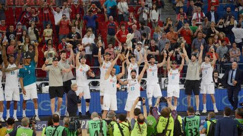 El Real Madrid, campe&oacute;n de la Liga Endesa. 