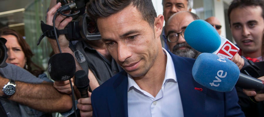 Rubén Castro, a su llegada a los juzgados Rubén Castro, a su llegada a los juzgados