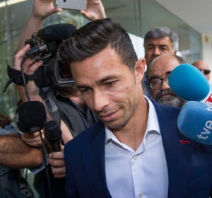 Rubén Castro, a su llegada a los juzgados Rubén Castro, a su llegada a los juzgados