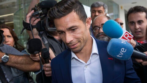 Rub&eacute;n Castro, a su llegada a los juzgados