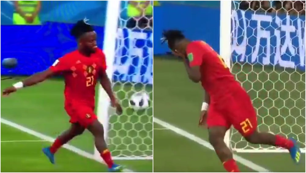 El 'autobalonazo' de Batshuayi en el gol de Bélgica que ha provocado las mofas en las redes sociales El 'autobalonazo' de Batshuayi en el gol de Bélgica que ha provocado las mofas en las redes sociales
