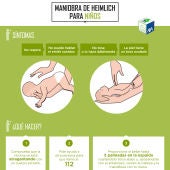 Maniobra Heimlich para menores de un año