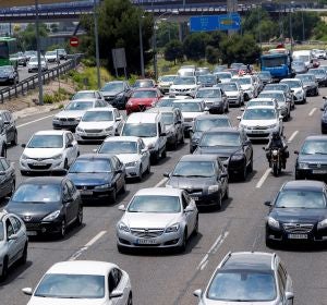 Estado del tráfico en la Nacional I, carretera de Burgos, en sentido salida de Madrid Estado del tráfico en la Nacional I, carretera de Burgos, en sentido salida de Madrid