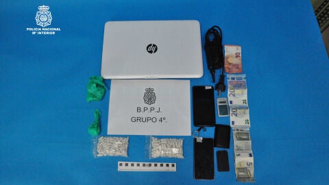 Material incautado por la Policia en Ciudad Real