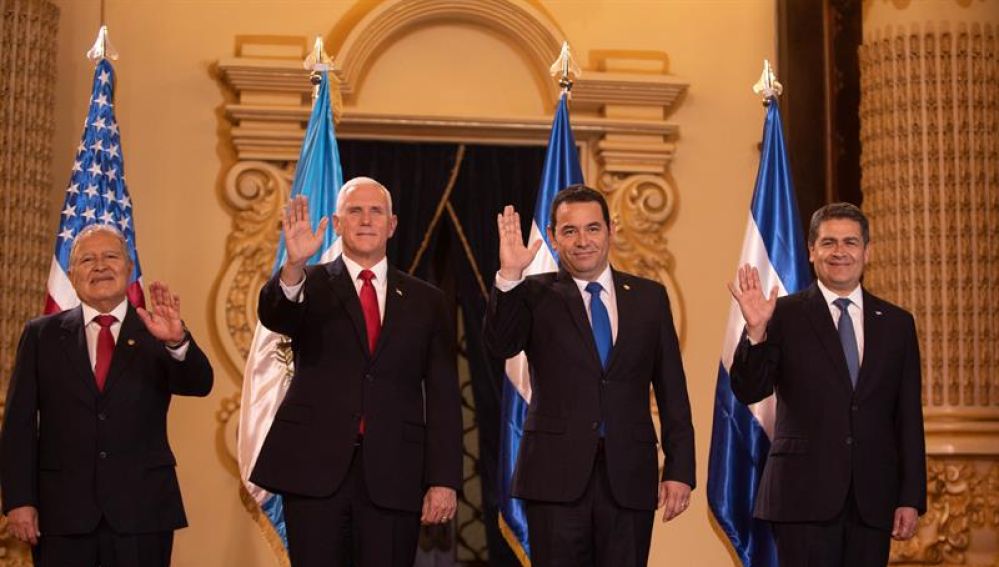 Reunión entre Pence y países del Triángulo Norte de Centroamérica
