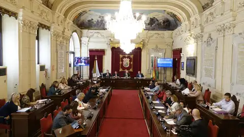 Pleno Ayuntamiento de Málaga Salón de plenos