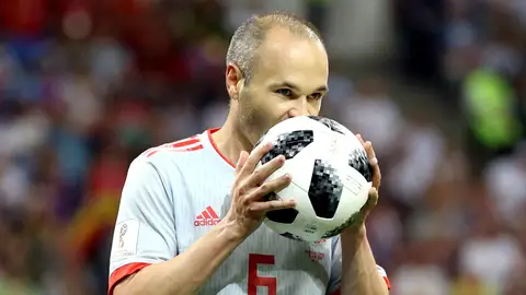 Iniesta, con España Iniesta, con España