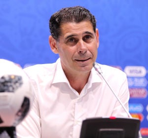 Fernando Hierro, en rueda de prensa Fernando Hierro, en rueda de prensa