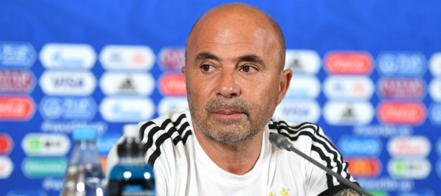 Jorge Sampaoli, en rueda de prensa Jorge Sampaoli, en rueda de prensa