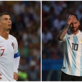 Cristiano y Messi, fuera del Mundial