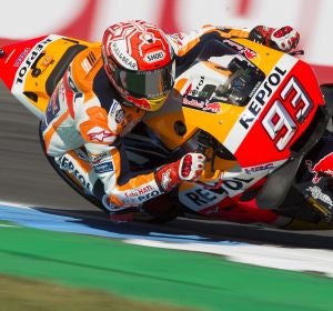 Marc Márquez pilota la Honda en Assen Marc Márquez pilota la Honda en Assen