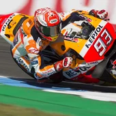 Marc Márquez pilota la Honda en Assen Marc Márquez pilota la Honda en Assen