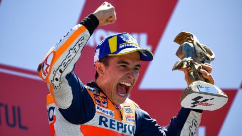 Marc M&aacute;rquez en el GP de Assen