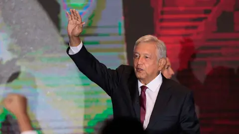 El presidente de México, Andrés Manuel López Obrador El líder izquierdista Andrés Manuel López Obrador