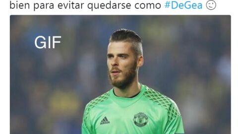 El tuit de la Polic&iacute;a de Zaragoza sobre De Gea