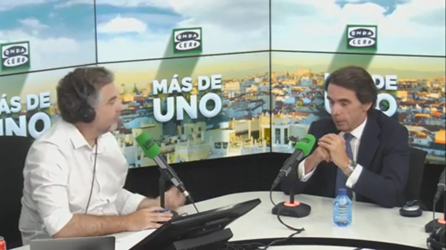 Entrevista entre Alsina y Aznar Duelo de persistencia entre Alsina y Aznar