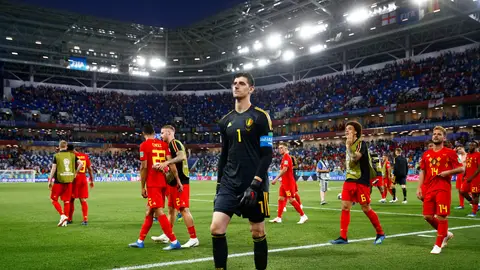 Courtois, tras el partido contra Inglaterra Courtois, tras el partido contra Inglaterra