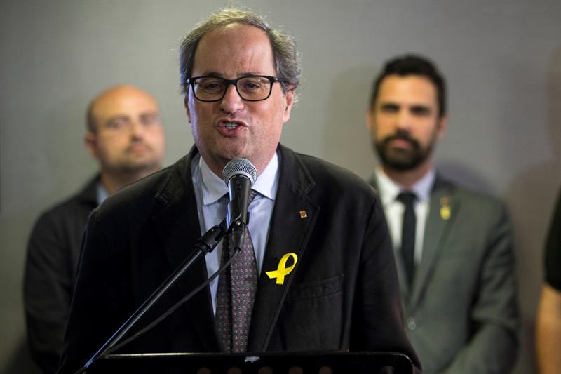 Torra y Torrent niegan que el traslado de los presos independentistas sea un "gesto" y piden su libertad Torra y Torrent niegan que el traslado de los presos independentistas sea un "gesto" y piden su libertad