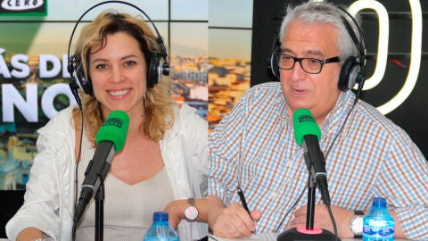 Maggie Civantos y Leo Harlem durante una entrevista en Onda Cero