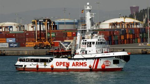 Llegada del Open Arms