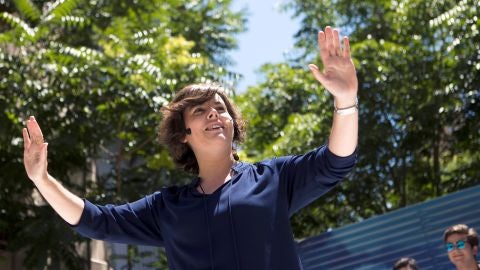 La candidata a presidir el Partido Popular Soraya S&aacute;enz de Santamar&iacute;a