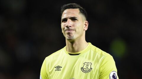 El guardameta del Everton, Joel Robles. 