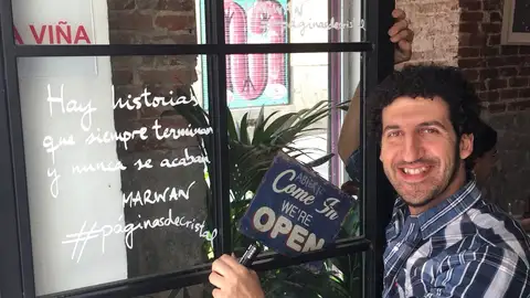 Marwan pintando poemas Marwan pintando poemas