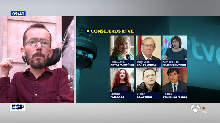 Echenique, sobre RTVE: "Se cierra una etapa lamentable de manipulación" Echenique, sobre RTVE: "Se cierra una etapa lamentable de manipulación"