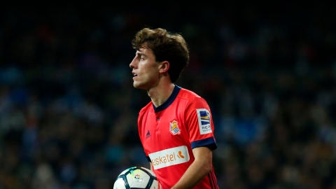 &Aacute;lvaro Odriozola, en un partido con la Real Sociedad