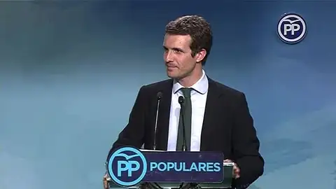 Pablo Casado ante los medios Pablo Casado ante los medios