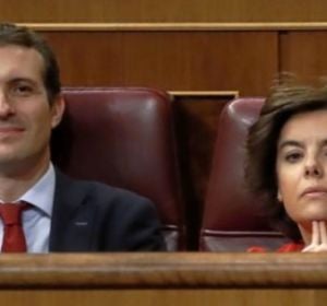 Pablo Casado y Soraya Sáenz de Santamaría Pablo Casado y Soraya Sáenz de Santamaría