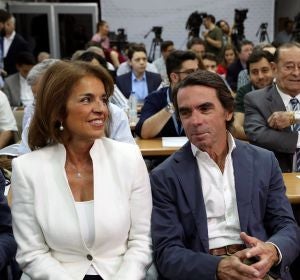 José María Aznar junto a Ana Botella José María Aznar junto a Ana Botella