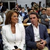 José María Aznar junto a Ana Botella