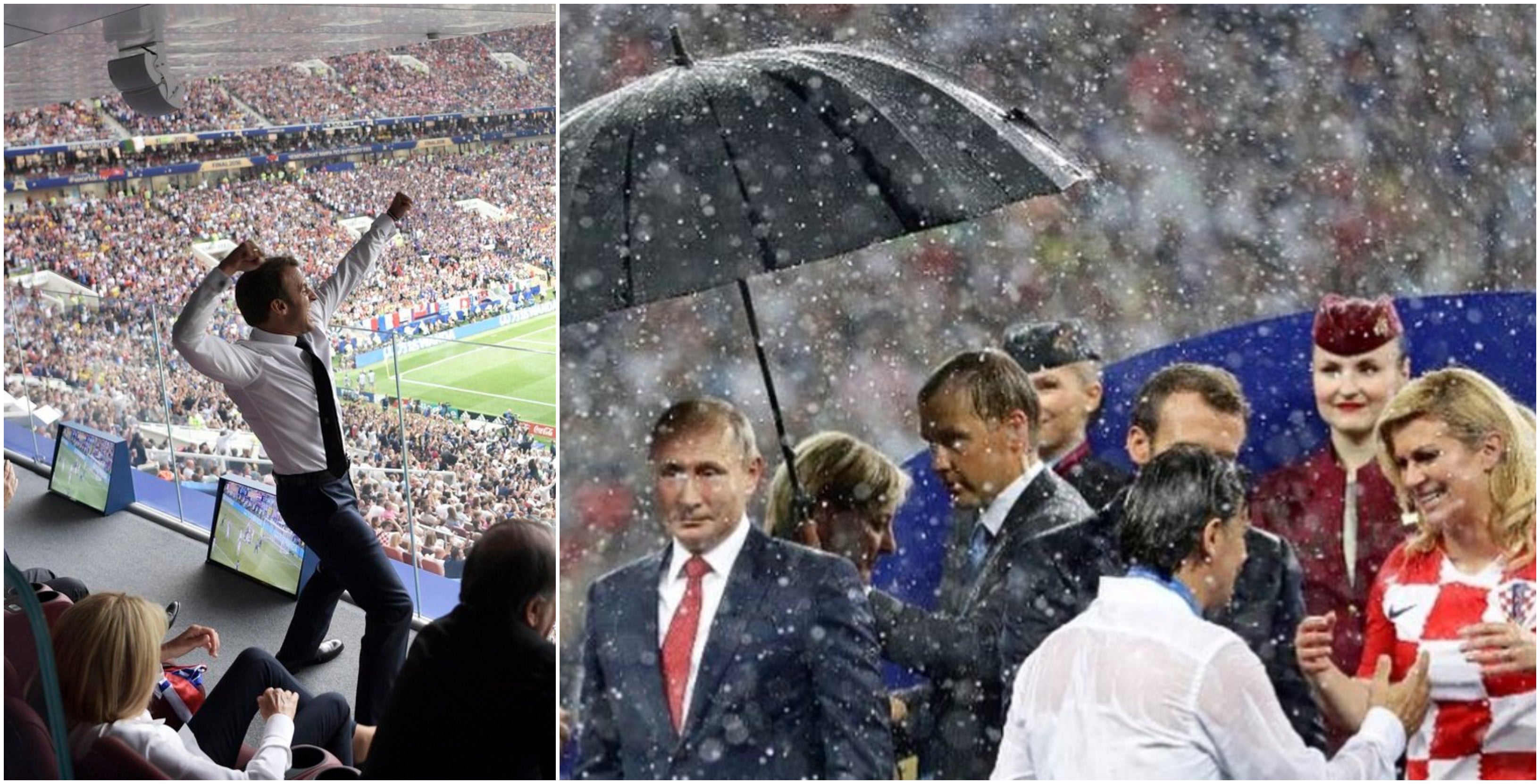 La celebración de Macron y el paraguas de Putin, lo más comentado de la final del Mundial de Rusia La celebración de Macron y el paraguas de Putin, lo más comentado de la final del Mundial de Rusia