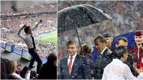 Macron y Putin, 'protagonistas' en la final