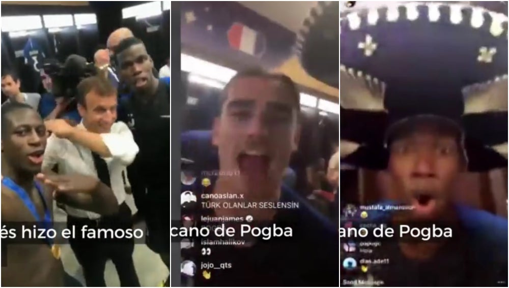 Del dab de Macron al sombrero mexicano de Pogba: la loca celebración de Francia tras ganar el Mundial Del dab de Macron al sombrero mexicano de Pogba: la loca celebración de Francia tras ganar el Mundial