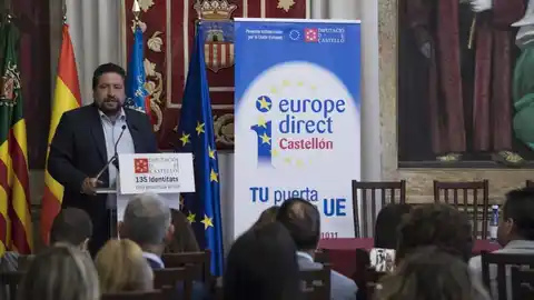 El presidente de la Diputación, Javier Moliner. FONDOS FEDER