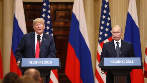 Donald Trump y Vlad&iacute;mir Putin