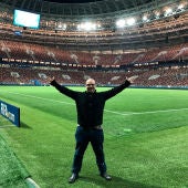 Mister Chip en el estadio Luzhniki de Moscú