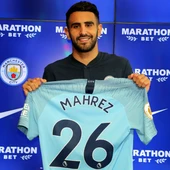 Mahrez, en su presentación con el City Mahrez, en su presentación con el City