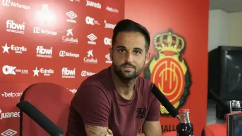 Ferran Giner en sala de prensa El jugador del Real Mallorca ya está recuperado de su lesión