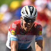 Bob Jungles corriendo el Tour de Francia 2018