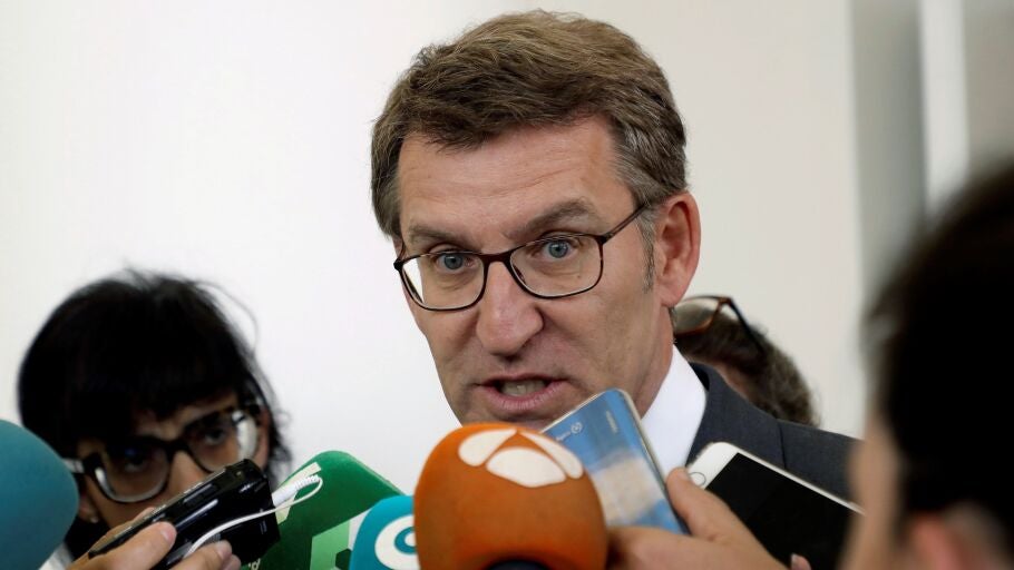 El presidente gallego, Alberto N&uacute;&ntilde;ez Feij&oacute;o